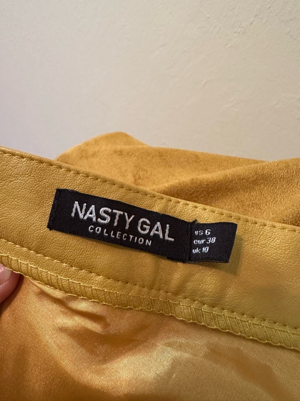 Nasty Gal Mustard Yellow Two-Tone Midi Skirt - Picture 4 of 5
